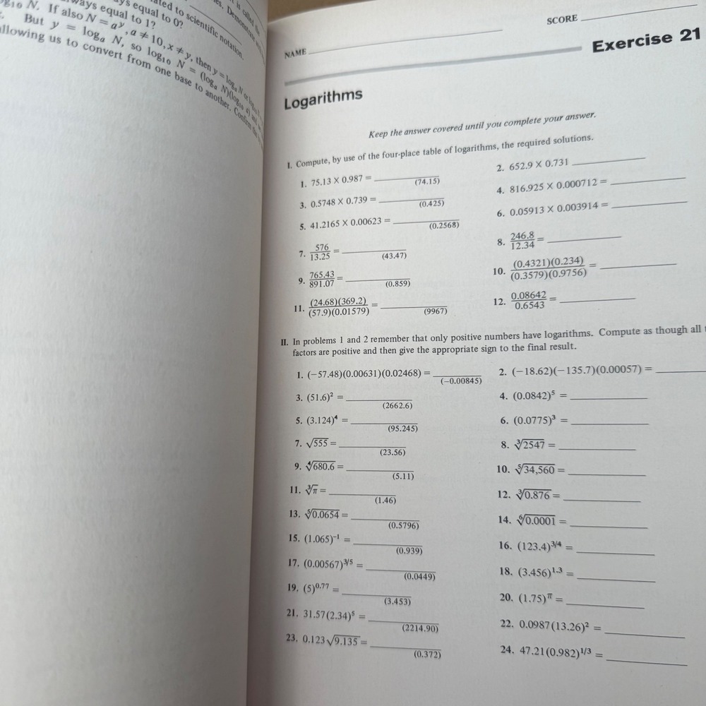 Basic Mathematics Review Textbook Arithmetic Algebra Workbook Third Ed - Picture 7 of 9